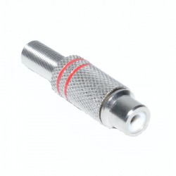 Mufa RCA Metal Mama Rosu Mufa RCA Metal Mama Rosu