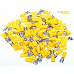 Papuc Electric Galben Mama 6,3mm ,100buc/set Papuc Electric Galben Mama 6,3mm ,100buc/set