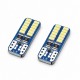 Set 2 Becuri Auto LED T10 pentru Pozitie si Interior, Albe, 12V, CL-24W DALBI