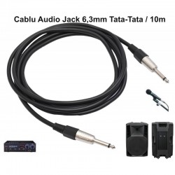Cablu Audio Jack 6,3mm MO Tata-Tata Prof - 6mm / 10m Cablu Audio Jack 6,3mm MO Tata-Tata Prof - 6mm / 10m