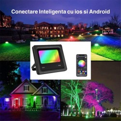 Proiector Smart Led RGBCW 20W cu Bluetooth Proiector Smart Led RGBCW 20W cu Bluetooth