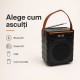 Boxă Portabilă Bluetooth 10W cu Panou Solar și Radio FM SZ-L11M