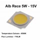 Led Cob 13,5mm, Putere 5W