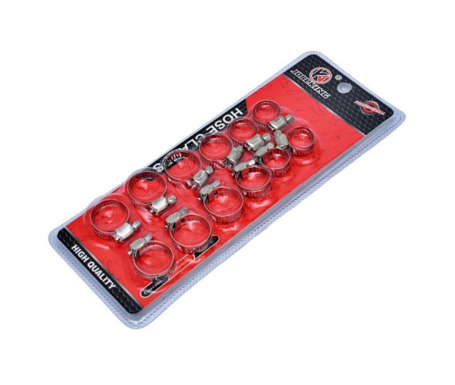 Set 12 Coliere din Inox cu Strangere pentru Furtun
