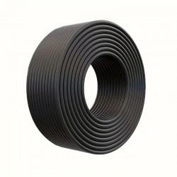 Cablu Solar 6mm Negru PV1-F din Cupru placat cu Staniu si Izolatie Dubla din PVC, 100ml/Rol