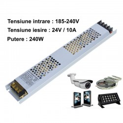 Sursa de Alimentare Slim 24V-10A / 240W Sursa de Alimentare Slim 24V-10A / 240W