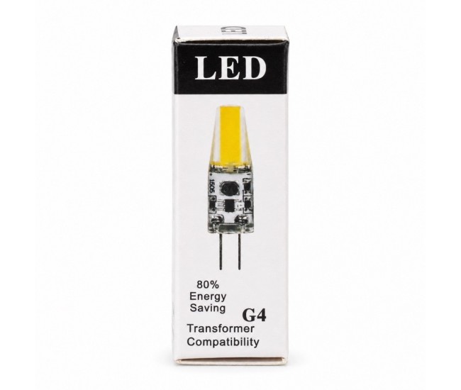 Bec LED COB G4 12V, 2W, Lumina Calda