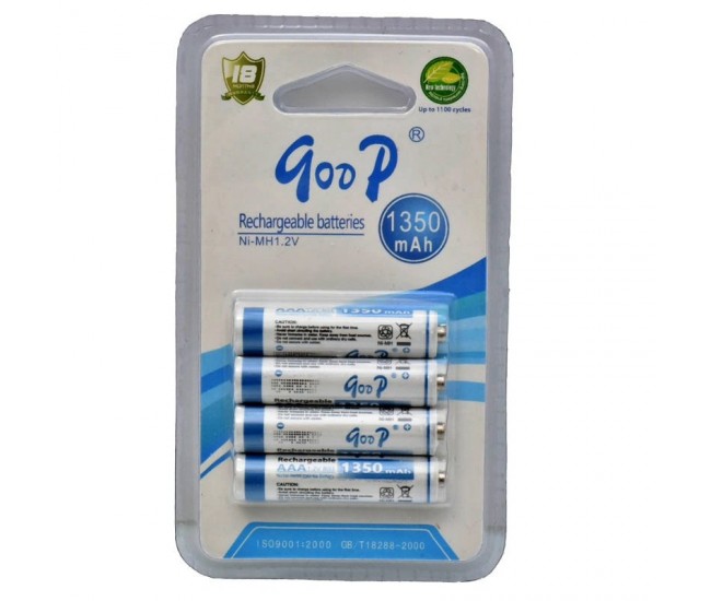 Acumulatori GooD R3 AAA / 1350mAh, Ni-Mh Set 4/Buc