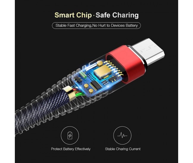 Cablu USB 3.0 - Micro Panzat TREQA, Lungime 100 cm