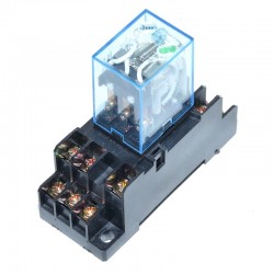 Releu 24V DC, Elecromagnetic 11 Pini cu Soclu Releu 24V DC, Elecromagnetic 11 Pini cu Soclu