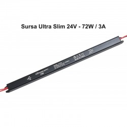 Sursa de Alimentare 24V-72W / 3A - Ultra Slim Black Sursa de Alimentare 24V-72W / 3A - Ultra Slim Black