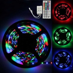 Kit Banda Led RGB IP65 cu Alimentator si Controler Kit Banda Led RGB IP65 cu Alimentator si Controler