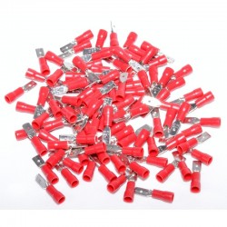 Papuc Electric Rosu Tata 4,8mm ,100buc/set Papuc Electric Rosu Tata 4,8mm ,100buc/set