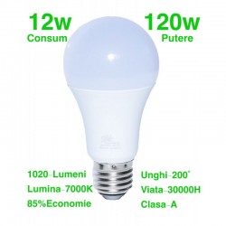 Bec Led 12W/7000K cu E27 Bec Led 12W/7000K cu E27
