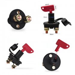 Intrerupator General Baterie Auto 2 Chei , 12V - 24V 200A Intrerupator General Baterie Auto 2 Chei , 12V - 24V 200A