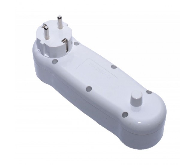Triplu Stecher 2+1 cu 2 Usb si Intrerupator