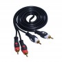 Cablu 2RCA Tata-2RCA Tata, Roșu/Negru 1,5m Q