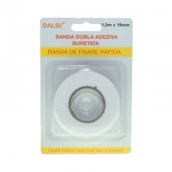 Banda Dublu Adeziva Buretata Super 19mm x 1,5m Banda Dublu Adeziva Buretata Super 19mm x 1,5m