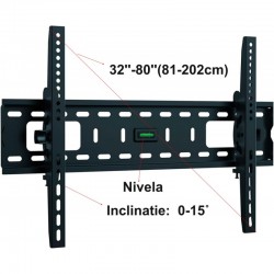 Suport TV 32''- 80'' Reglabil de Perete, JR-64T Suport TV 32''- 80'' Reglabil de Perete, JR-64T