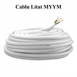 Cablu Electric Litat MYYM Alb 3x1mm/100ml Cablu Electric Litat MYYM Alb 3x1mm/100ml