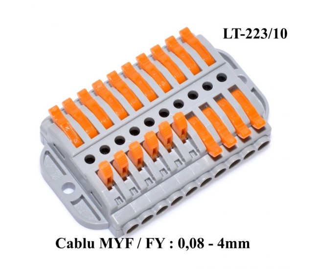 Conector Doza 10-10 pentru Cablu, LT-223/10