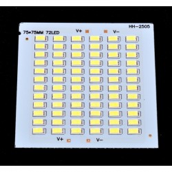 Placa cu Leduri SMD 75 x 75 x 72 Buc 12V/Putere 50W Placa cu Leduri SMD 75 x 75 x 72 Buc 12V/Putere 50W