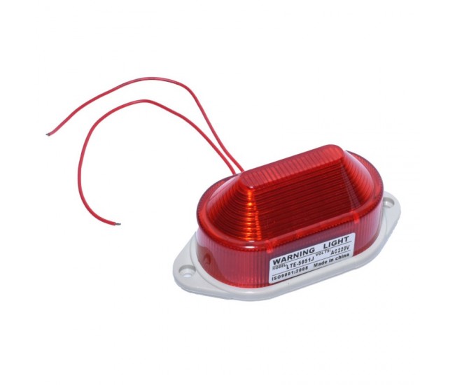 Lampa de Avertizare 220V Rosie, 5051J
