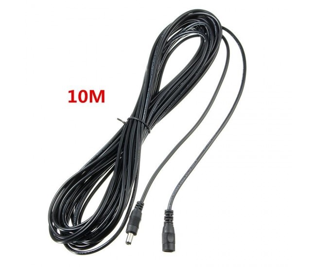 Cablu Alimentare DC 2,1x5,5mm / tata-mama - 10m
