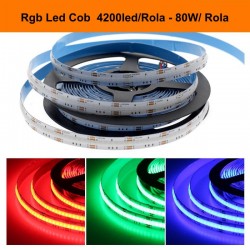 Banda Cob Led RGB 24V-10mm - 840led/ml, 16W/ml- Rol/5m Banda Cob Led RGB 24V-10mm - 840led/ml, 16W/ml- Rol/5m