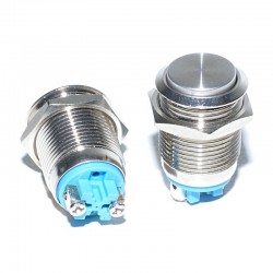 Intrerupator Push Metalic 16mm / 220V Intrerupator Push Metalic 16mm / 220V