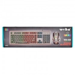 Set Gaming Tastatura si Mouse cu Leduri RGB si USB / WB-595 Set Gaming Tastatura si Mouse cu Leduri RGB si USB / WB-595