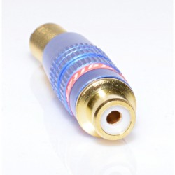 Mufa RCA Mama Gold-Albastru cu Arc Mufa RCA Mama Gold-Albastru cu Arc