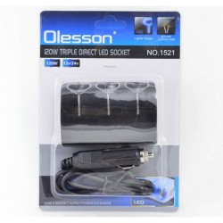 Spliter Bricheta Auto 3 Prize  12V/24V - 120W Spliter Bricheta Auto 3 Prize  12V/24V - 120W