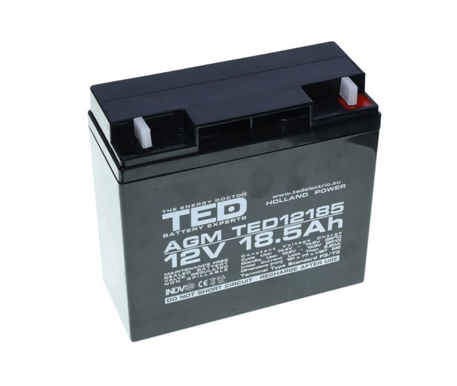 Acumulator Plumb - Acid 12V-18,5A TED