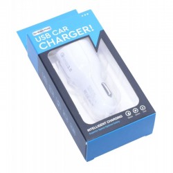 Incarcator Auto 2 x Usb 3.0 / D-15, Alb Incarcator Auto 2 x Usb 3.0 / D-15, Alb