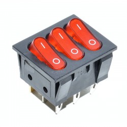 Intrerupator IRS Triplu ON-OFF Rosu Intrerupator IRS Triplu ON-OFF Rosu