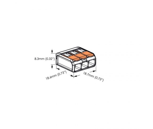 Conector Doza NOU 3 Fire 4KV / 32A, PCT-413