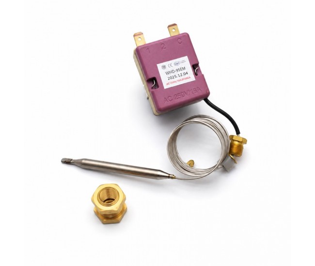 Termostat de Siguranta 95°C cu Capilar 250V 16A WHD-95EM