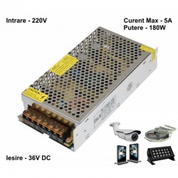 Sursa de Alimentare Metalica 220V-36V/180W-5A Sursa de Alimentare Metalica 220V-36V/180W-5A