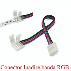Conector Inadire Banda RGB cu 4 Fire Conector Inadire Banda RGB cu 4 Fire