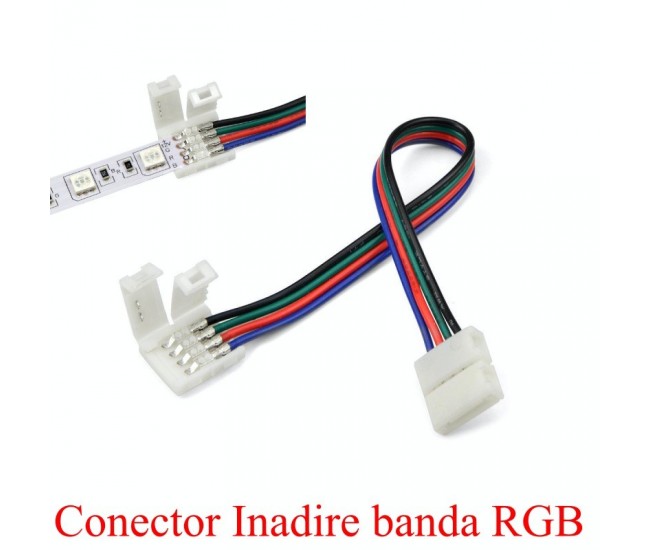 Conector Inadire Banda RGB cu 4 Fire