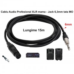 Cablu Audio Jack 6,3mm Tata MO - XLR Mama Prof - 6mm / 15m Cablu Audio Jack 6,3mm Tata MO - XLR Mama Prof - 6mm / 15m