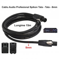 Cablu Audio Speakon Tata - Tata 4C Prof - 8mm / 15m Cablu Audio Speakon Tata - Tata 4C Prof - 8mm / 15m