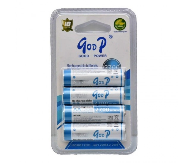 Acumulatori GooD R6 AA / 2700mAh, Ni-Mh Set 4/Buc