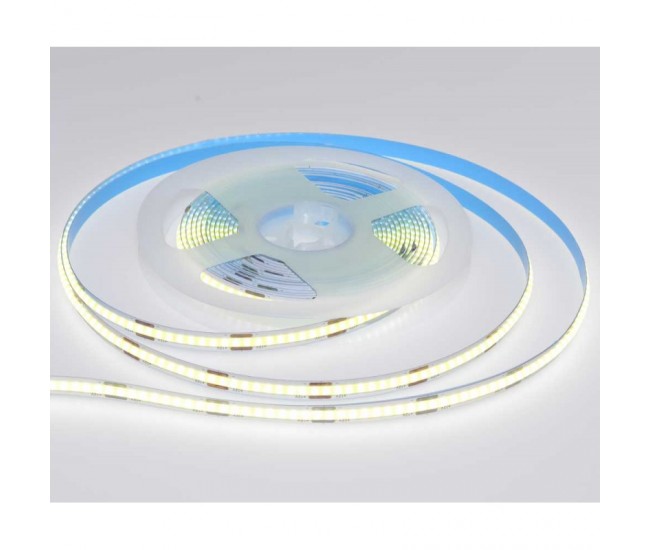 Banda COB Led Flexibil-252led/m-14W/ml-Rola/5m, Alb-Rece