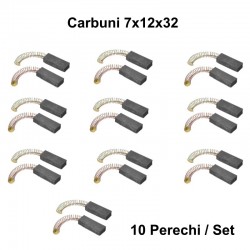 Perii Colectoare Carbuni 7x12x32 cu Arc - o / 10Set/Punga Perii Colectoare Carbuni 7x12x32 cu Arc - o / 10Set/Punga