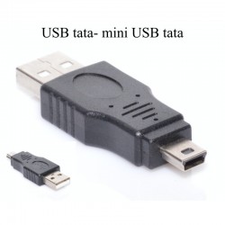 Adaptor Mini USB tata la USB tata Adaptor Mini USB tata la USB tata