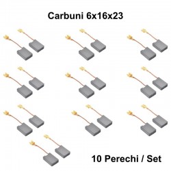 Perii Colectoare Carbuni 6x16x23 Papuc M 6,3mm / 10Set/Punga Perii Colectoare Carbuni 6x16x23 Papuc M 6,3mm / 10Set/Punga