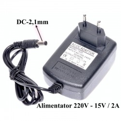 Alimentator AC/DC, 220V-15V/2A Alimentator AC/DC, 220V-15V/2A