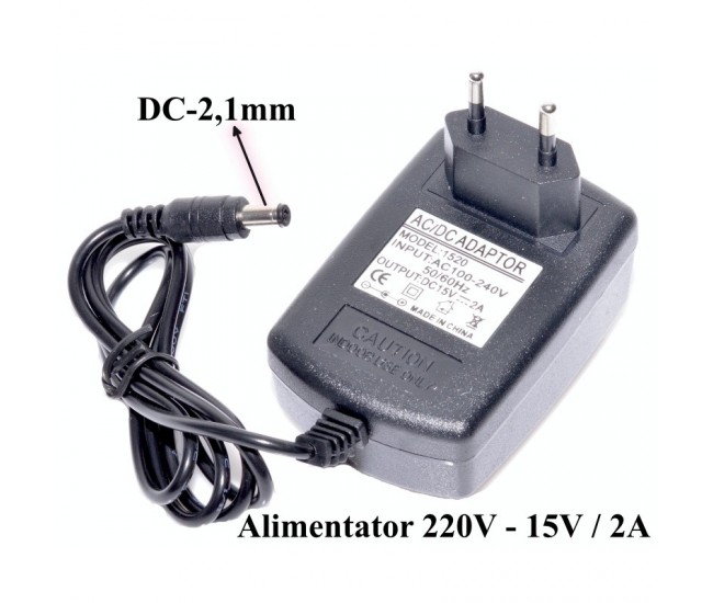 Alimentator AC/DC, 220V-15V/2A